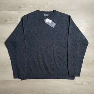 PENDLETON Navy Blue Washable Wool Crewneck Sweater Men's Size XXL NWT NEW Casual